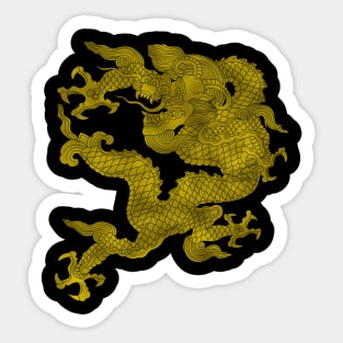 Golden Dragon Sticker